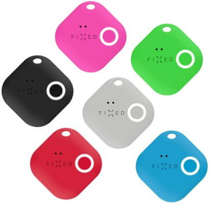 Bluetooth čip na kľúče alebo peňaženku, smart tracker Fixed Smile, nájsť stratené kľúče, peňaženku, pohybový senzor, alarm