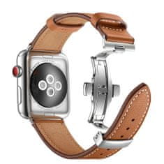 MAX Náhradný remienok pre Apple Watch 40mm MAS04 hnedý kožený