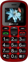 Aligator A321, červeno/čierny + stolní nabíječka