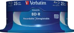 VERBATIM BD-R SL DataLife 25GB, 6x, spindle 25 ks (43837)