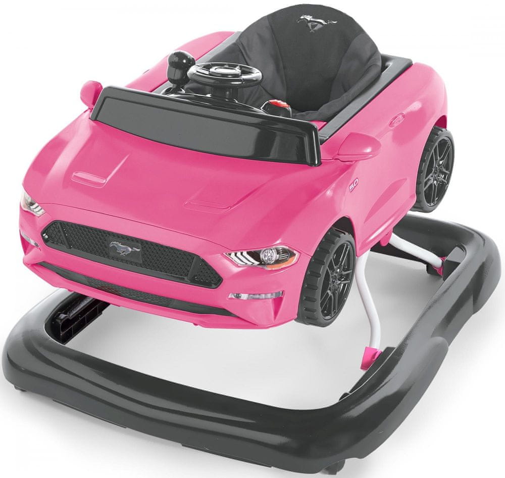 Bright Starts Chodítko 3v1 Ford Mustang Pink 6m+, do 11kg