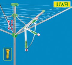 Juwel sušiak na bielizeň JUWEL NOVAPLUS 600 LIFT