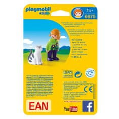 Playmobil Dievčatko s mačičkou , 1.2.3, 2 ks