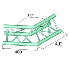 Alutruss Stavebná konštrukcia , Deco lock DQ3-PAC23, 135°