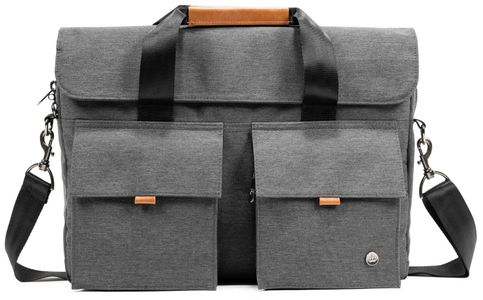 taška na notebook pkg richmond laptop messenger (PKG-RICH-GY01TN) remienok pripevnenie ku kufru vodeodolný ľahký odolný syntetická koža