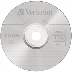 VERBATIM CD-RW SERL 700MB, 12x, jewel case 10 ks (43148)