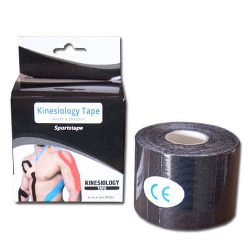 Maxpack B01 Kinesio tape Classic čierna 5 cm x 5 m