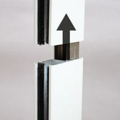 VERVELEY Francúzsko COMBI Hliníkový stojan, H 0m25 x L1m50, biely