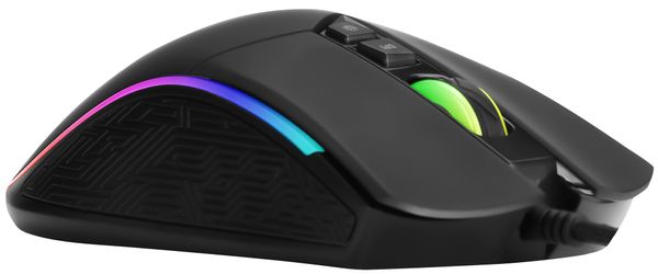 Marvo M513, čierna (M513) RGB podsvietenie scrollovacie koliesko 7 programovateľných tlačidiel usb 2.0 pripojenie