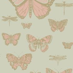 Cole & Son Tapeta BUTTERFLIES & Dragonflies 15063, kolekcia Whimsical