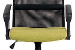 Autronic kancelárske kreslo, látka čierna/zelená KA-E301 GRN