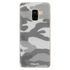 iSaprio Silikónové puzdro - Gray Camuflage 02 pre Samsung Galaxy A8 2018
