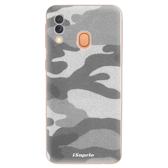 iSaprio Silikónové puzdro - Gray Camuflage 02 pre Samsung Galaxy A40