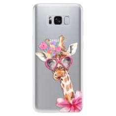 iSaprio Silikónové puzdro - Lady Giraffe pre Samsung Galaxy S8