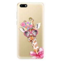 iSaprio Silikónové puzdro - Lady Giraffe pre Huawei Y5 2018