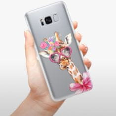 iSaprio Silikónové puzdro - Lady Giraffe pre Samsung Galaxy S8