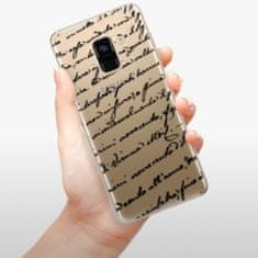 iSaprio Silikónové puzdro - Handwriting 01 - black pre Samsung Galaxy A8 2018