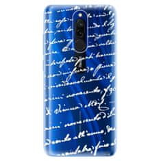 iSaprio Silikónové puzdro - Handwriting 01 - white pre Xiaomi Redmi 8