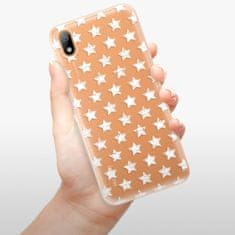 iSaprio Silikónové puzdro - Stars Pattern - white pre Huawei Y5 2019