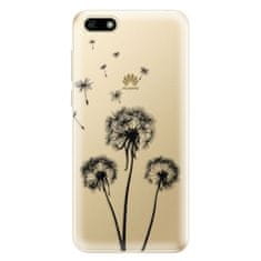 iSaprio Silikónové puzdro - Three Dandelions - black pre Huawei Y5 2018