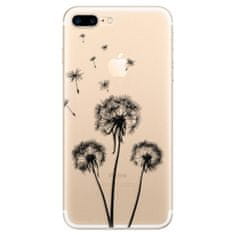 iSaprio Silikónové puzdro - Three Dandelions - black pre Apple iPhone 7 Plus / 8 Plus