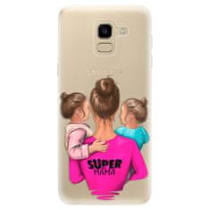 iSaprio Silikónové puzdro - Super Mama - Two Girls pre Samsung Galaxy J6