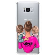 iSaprio Silikónové puzdro - Super Mama - Two Boys pre Samsung Galaxy S8