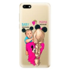 iSaprio Silikónové puzdro - Mama Mouse Blonde and Boy pre Huawei Y5 2018