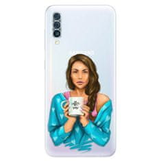 iSaprio Silikónové puzdro - Coffe Now - Brunette pre Samsung Galaxy A50