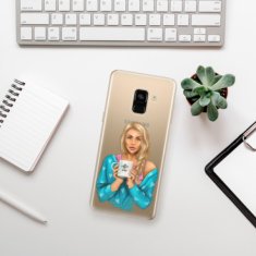 iSaprio Silikónové puzdro - Coffe Now - Blond pre Samsung Galaxy A8 2018