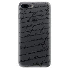 iSaprio Silikónové puzdro - Handwriting 01 - black pre Apple iPhone 7 Plus / 8 Plus