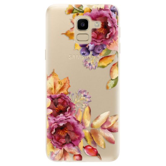 iSaprio Silikónové puzdro - Fall Flowers pre Samsung Galaxy J6