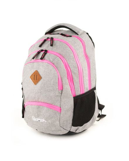 Rucksack Only Školský batoh Grand Grey pink