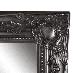 KONDELA Zrkadlo, strieborný drevený rám, MALKIA TYP 7