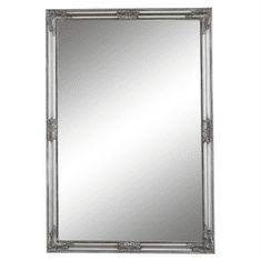 KONDELA Zrkadlo, strieborný drevený rám, MALKIA TYP 11