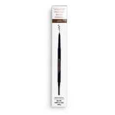 Makeup Revolution Precízne ceruzka na obočie s kefkou (Precise Brow Pencil) 0,05 g (Odtieň Dark Brown)