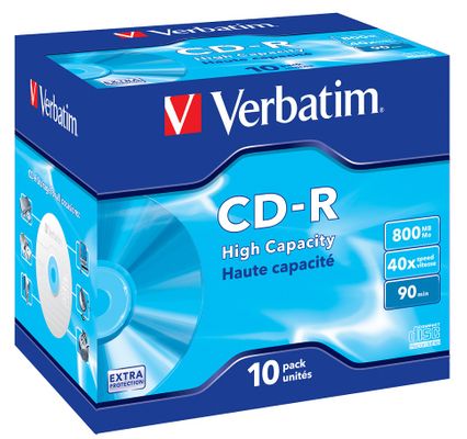 CD-R Verbatim, vysoká kapacita, optické disky, dlhá životnosť, veľké balenie