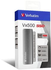 VERBATIM Vx500 External SSD USB 3.1 G2 240GB (47442)