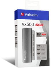 VERBATIM Vx500 External SSD USB 3.1 G2 480GB (47443)