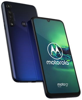 Motorola G8 Plus, trojitý fotoaparát, akčná kamera, veľký displej, vysoké rozlíšenie, stereo reproduktory, Dolby Audio, rýchle nabíjanie, NFC, výkonný procesor, 8 jadier