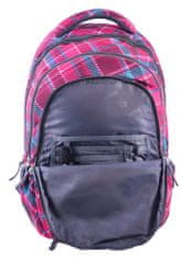 CoolPack Školský batoh College Cranberry Check