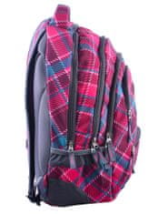 CoolPack Školský batoh College Cranberry Check