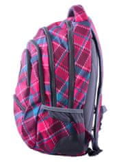 CoolPack Školský batoh College Cranberry Check