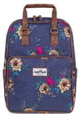 CoolPack Voľnočasový batoh Cubic Blue Denim Flowers