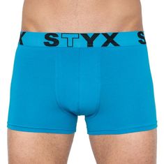Styx Pánske boxerky športová guma nadrozmer svetlo modré (R969) - veľkosť 4XL