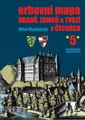 Milan Mysliveček: Erbovní mapa hradů, zámků a tvrzí v Čechách 5