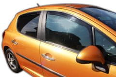 HEKO Deflektory / ofuky okien pre Peugeot 207 5D HTB 2006-2012 4ks predne+zadne