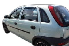 HEKO Deflektory / ofuky okien pre Opel Corsa C 5D 2000-2006 4ks predne+zadne