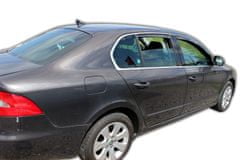 HEKO Deflektory / ofuky okien pre Skoda Superb II 4D SEDAN 2008-2015 4ks predne+zadne