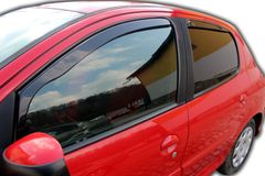 HEKO Deflektory / ofuky okien pre Peugeot 206 5D 1998-2005 4ks predne+zadne